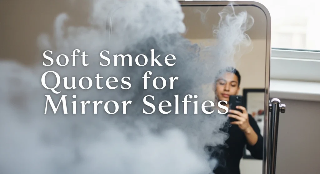 Soft Smoke Quotes for Mirror Selfies