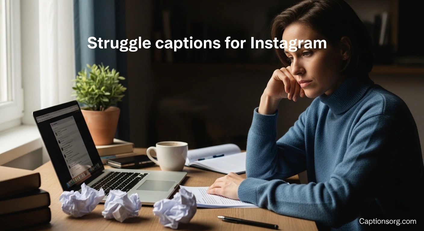Struggle captions for instagram