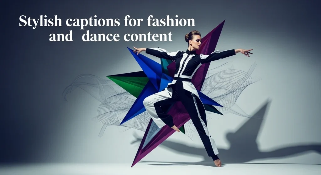 Stylish captions for fashion and dance content