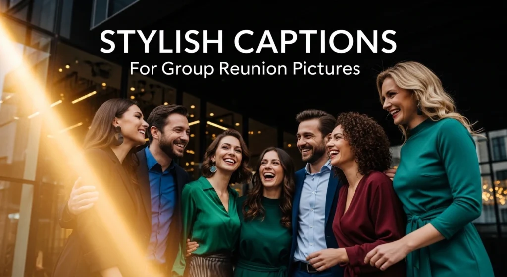 Stylish Captions For Group Reunion Pictures
