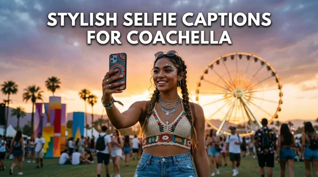 Stylish Selfie Captions For Coachella