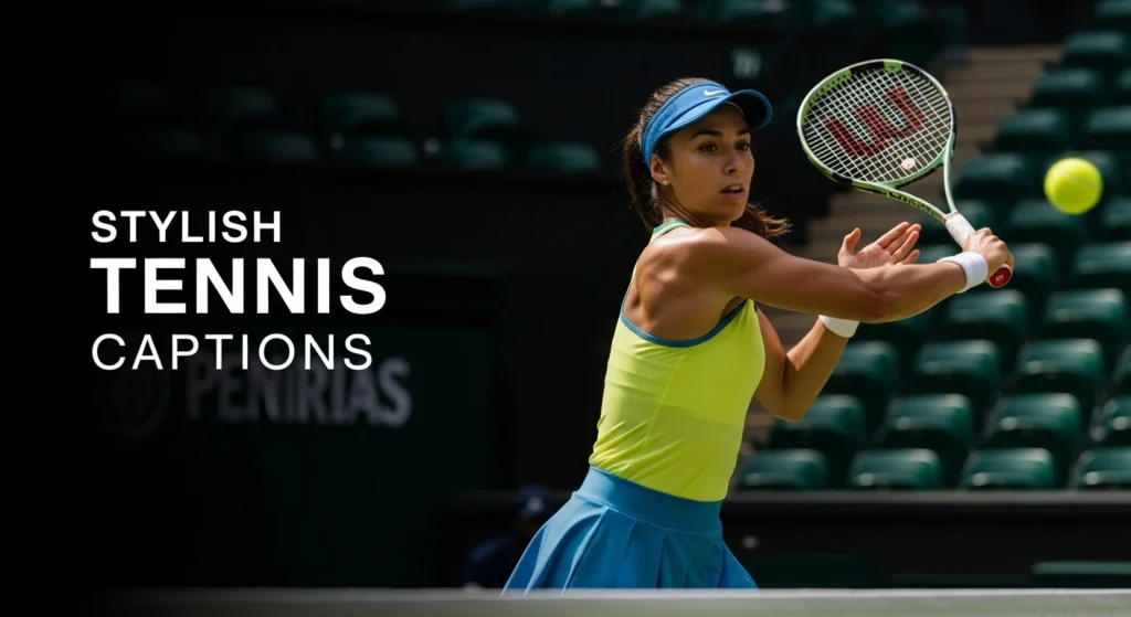 Stylish Tennis Instagram Captions