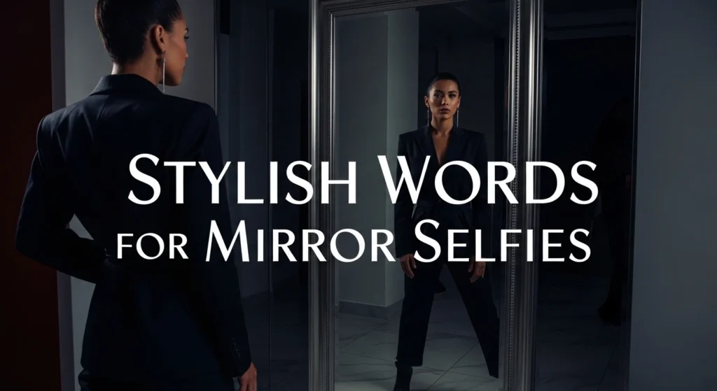 Stylish Words for Mirror Selfies