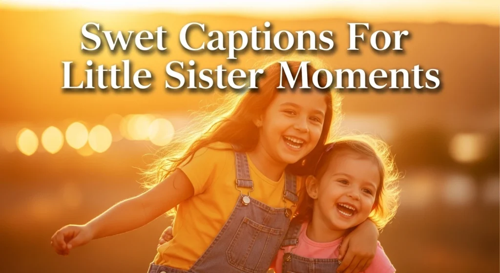 Sweet Captions For Little Sister Moments