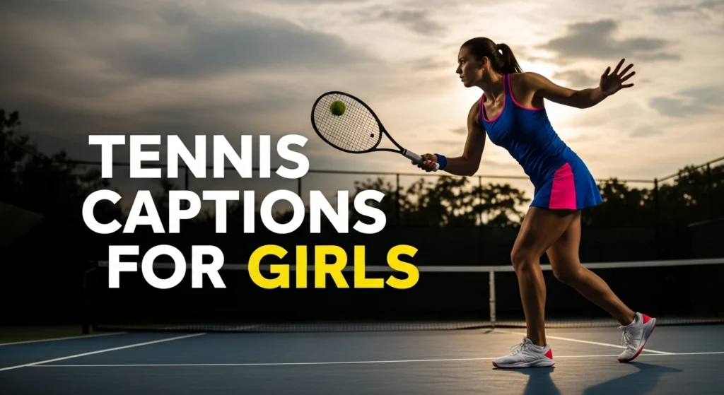 Tennis Captions for Girls