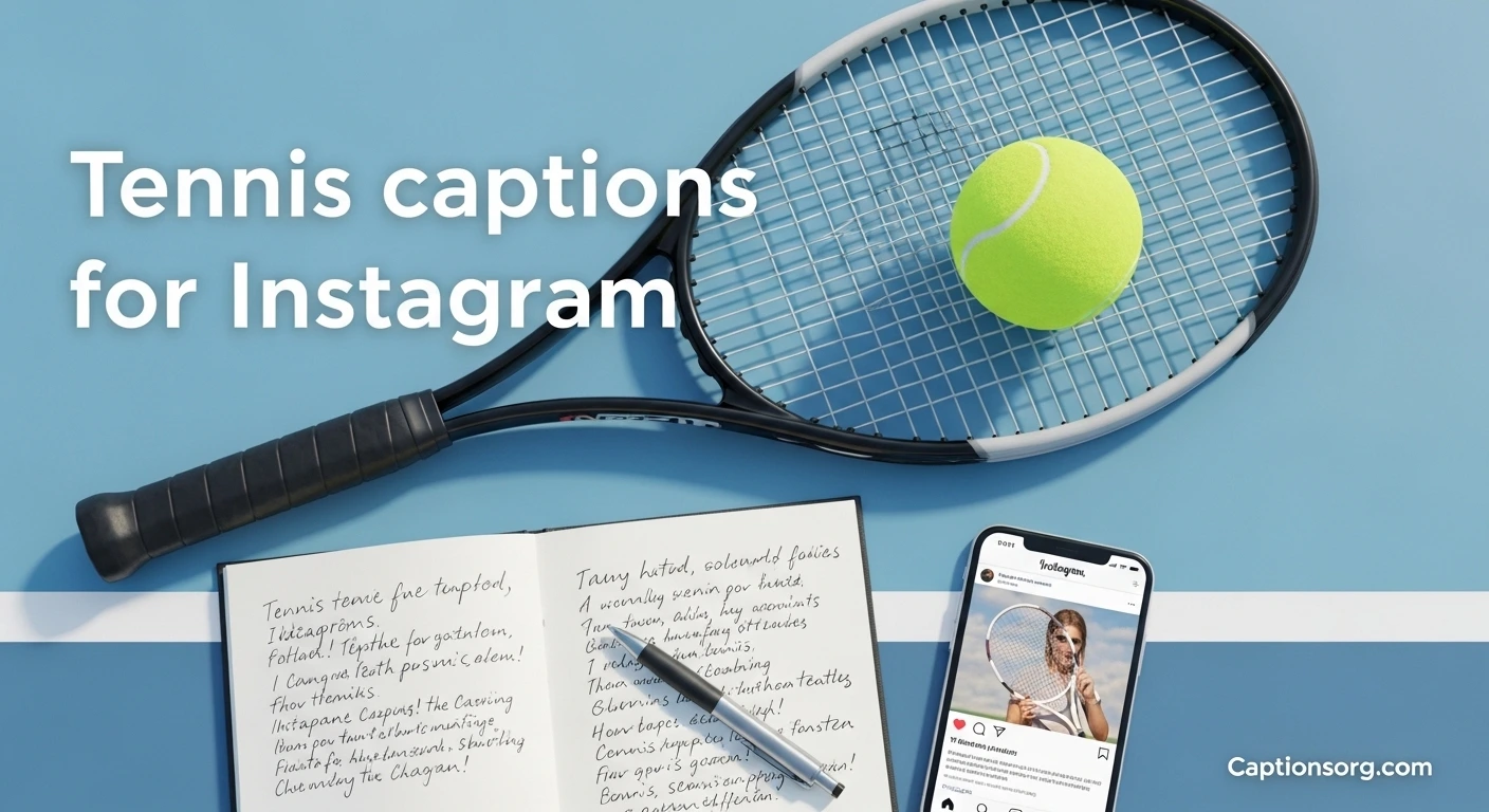 Tennis captions for instagram