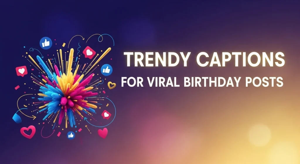 Trendy Captions for Viral Birthday Posts