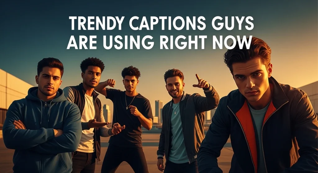 Trendy Captions Guys Are Using Right Now