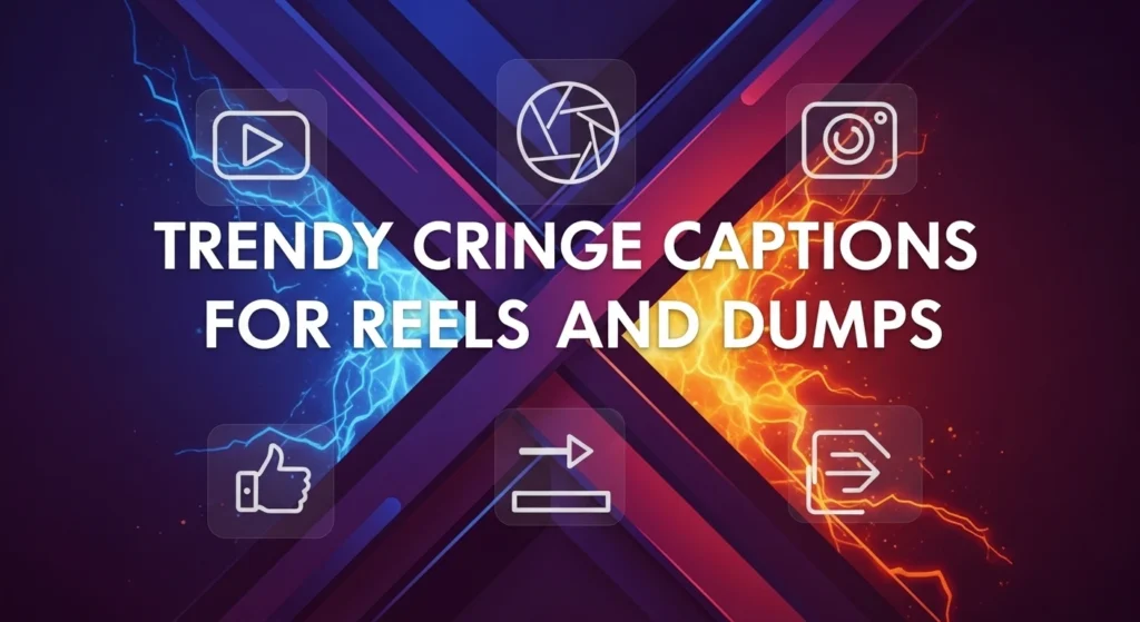 Trendy cringe captions for reels and dumps