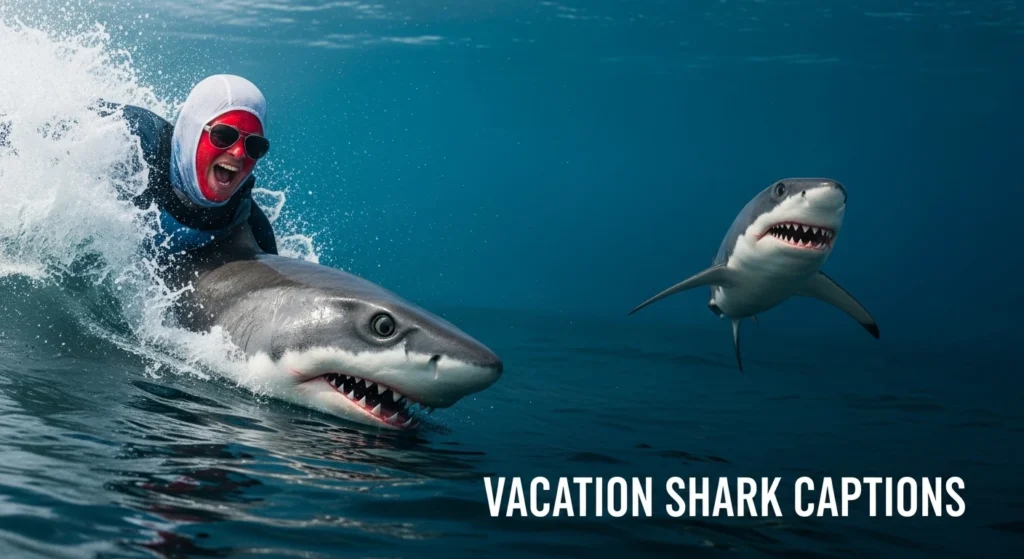 Vacation Shark Captions