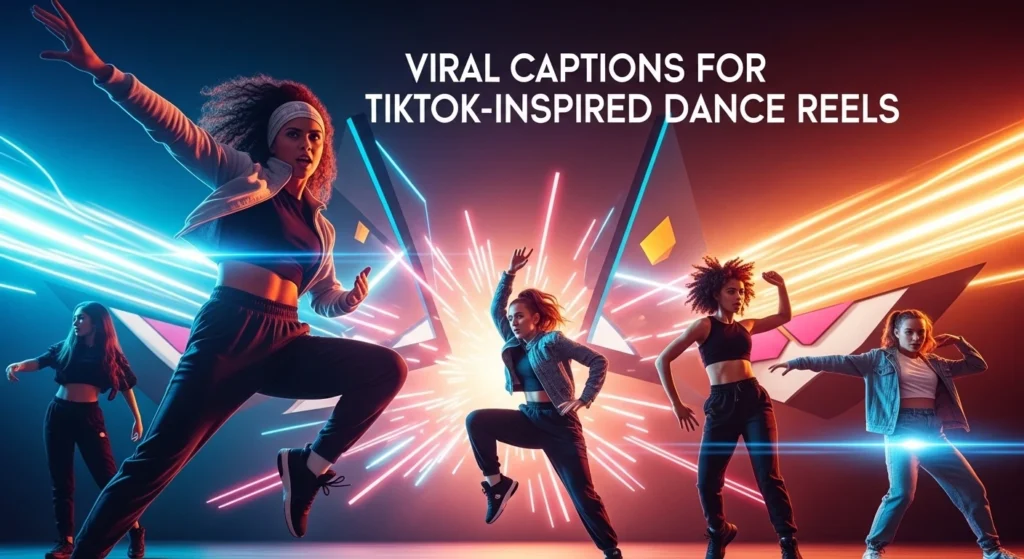 Viral captions for TikTok-inspired dance reels