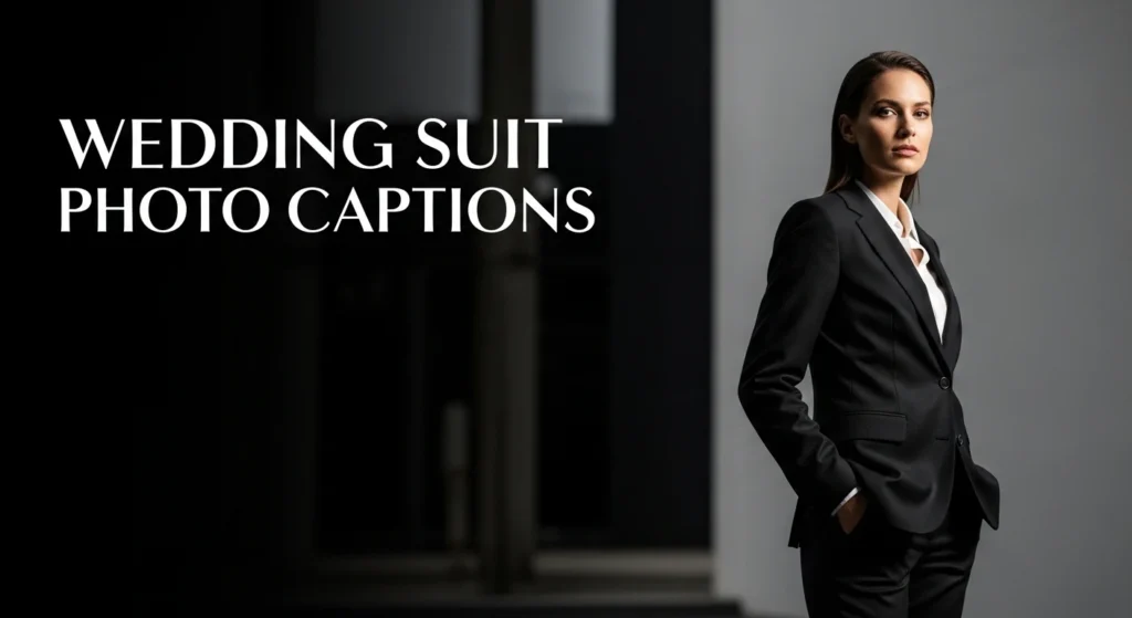 Wedding Suit Photo Captions