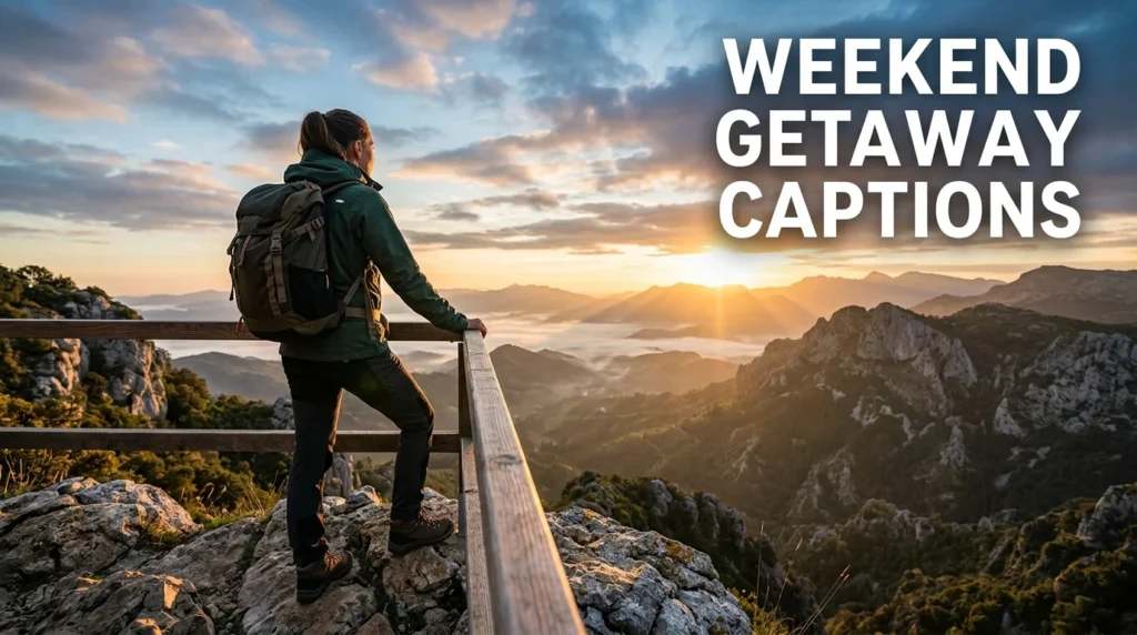 Weekend Getaway Captions