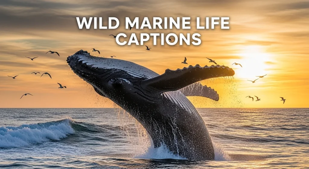 Wild Marine Life Captions